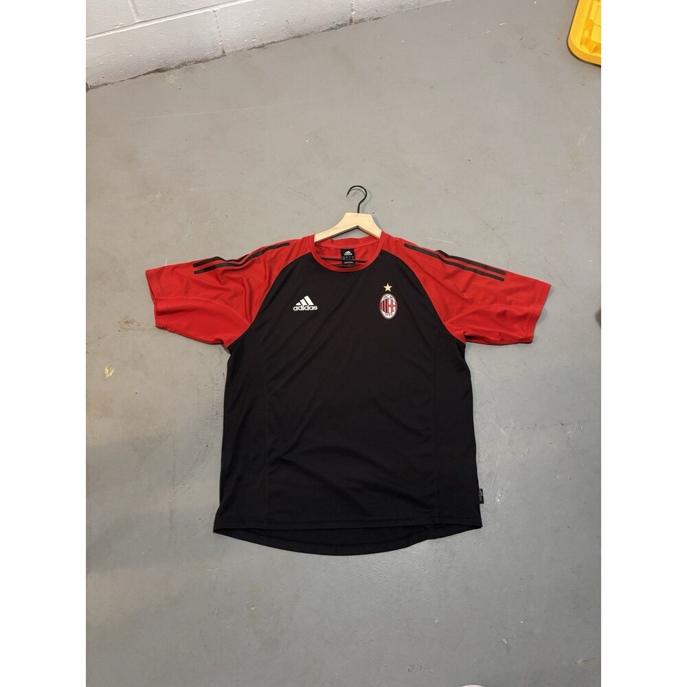VTG AC Milan Adidas 2002-03 Football Soccer Training Jersey Men's Large